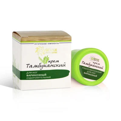 Крем оздоровительный Тамбуканский Варикозный, пластик 40 мл, "Бизорюк"
