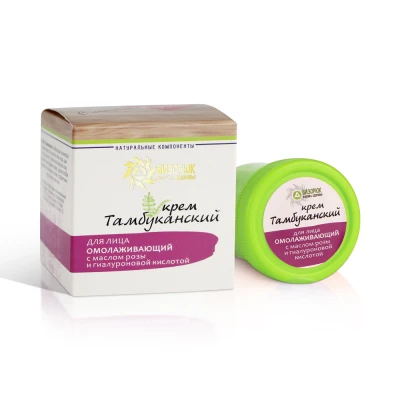 Крем оздоровительный Тамбуканский для лица Омолаживающий, пластик, 40 мл, "Бизорюк"