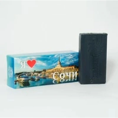 Мыло грязевое Я люблю Сочи, 85 г,  "Море Лечит"
