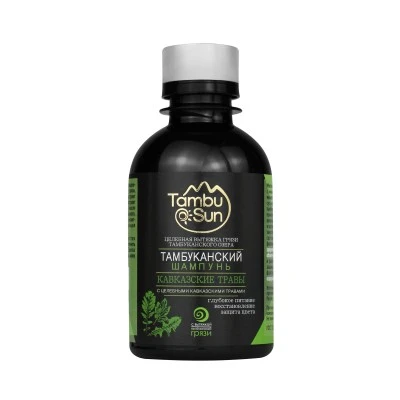 Шампунь для волос Кавказские травы, пластик, 200 мл, "TambuSun"