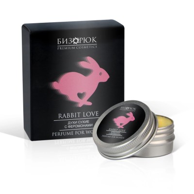 Духи сухие для женщин с феромонами Rabbit Love, эко-алюминий, 20 мл, "Бизорюк" Бизорюк - Фабрика Здоровья