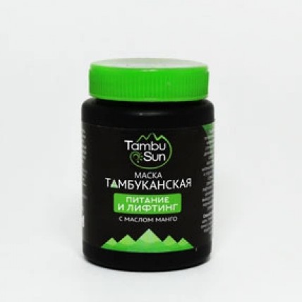 Маска для лица тамбуканская Питание и лифтинг, пластик, 100 мл, "TambuSun"