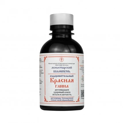 Шампунь для волос красная глина, пластик, 200 мл, "Солох-Аул"