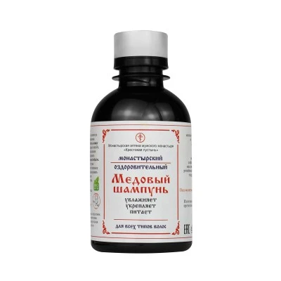 Шампунь для волос медовый, пластик, 200 мл, "Солох-Аул"