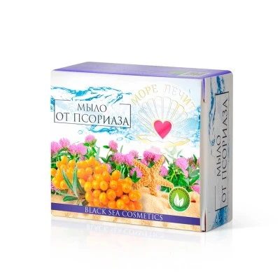 Мыло от Псориаза, коробка, 30 гр, "Море Лечит"