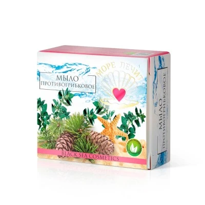 Мыло Противогрибковое, коробка, 30 г, "Море Лечит"