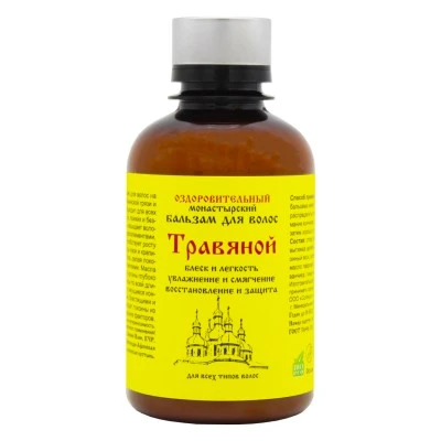 Бальзам для волос травяной, пластик, 200 мл, "Архыз"