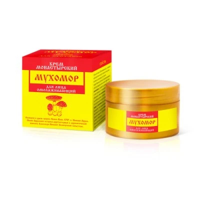 Крем Монастырский Мухомор для Лица Омолаживающий, 50 мл, "Архыз"