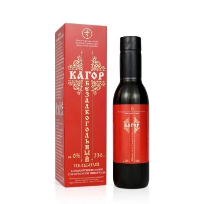 Кагор безалкогольный концентрированный сок винограда, пластик, 230 г, "Солох-Аул"