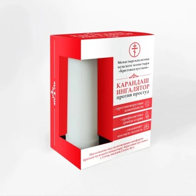 Карандаш-ингалятор против простуд, пластик, 1,3 г, "Солох-Аул"