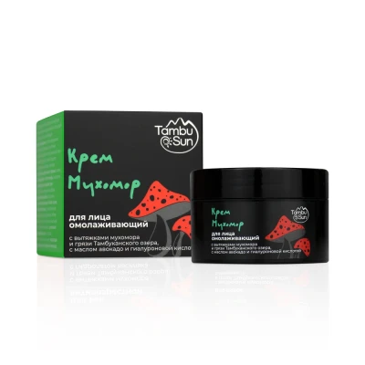 Крем Мухомор для лица Омолаживающий, пластик, 50 мл, "TambuSun"