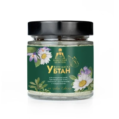 Убтан для сухой и чувствительной кожи, стекло, 95 г, "Кавказский Целитель"