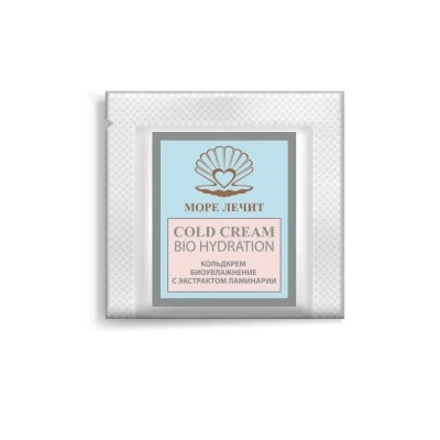 Кольдкрем биоувлажнение с экстрактом ламинарии, саше, 10 г, " Море Лечит"