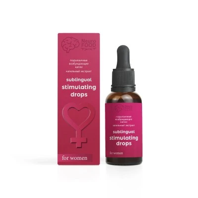 Капли подъязычные возбуждающие для женщин, стекло, 50 мл, "NeuroFOOD"