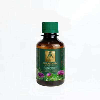 Шампунь с красной кантамировской глиной и корнем лопуха, пластик, 200 мл, "Кавказский Целитель"