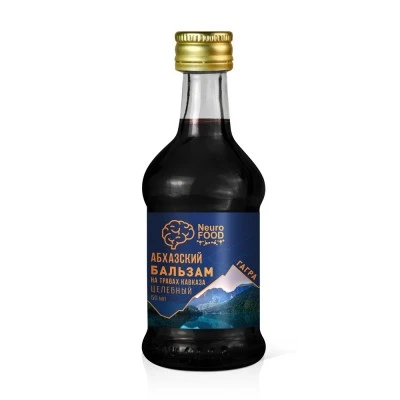 Абхазский бальзам на травах Кавказа целебный Гагра, 50 мл, стекло, NeuroFOOD Абхазский бальзам на травах Кавказа целебный Гагра, 50 мл, стекло, NeuroFOOD