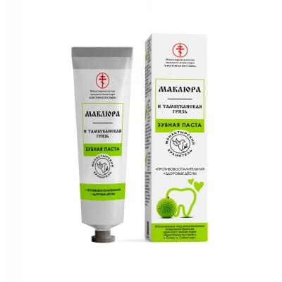 Зубная паста «Маклюра и тамбуканская грязь», туба алюминиевая 50 мл, Солох-аул