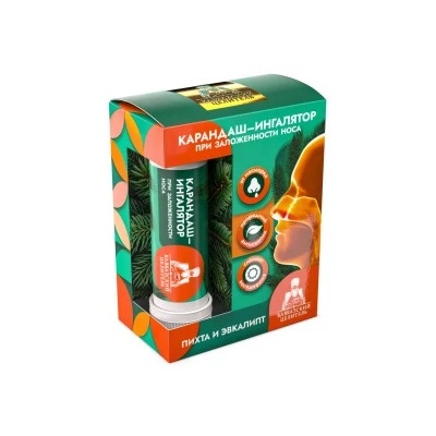 Карандаш-ингалятор «При заложенности носа» пластик, 1,3 г, «Кавказский целитель» Карандаш-ингалятор «При заложенности носа» пластик, 1,3 г, «Кавказский целитель»