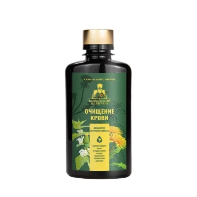 Концентрат "Очищение крови", пластик, 200 мл, "Кавказский целитель"