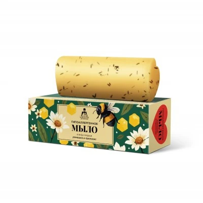 Мыло сердце Ромашка и прополис, коробка, 85 г, «Кавказский Целитель»