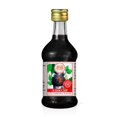 Напиток безалкогольный Эликсир суставной с чагой без сахара, стекло, 50 мл, «Солох-Аул»