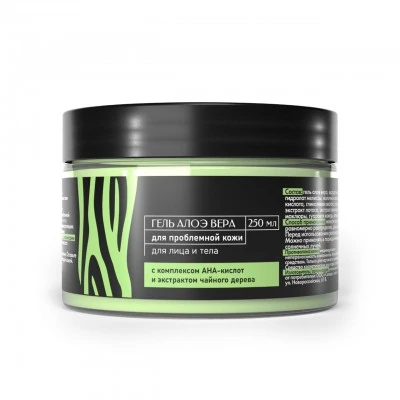 Гель алоэ «Для проблемной кожи» с комплексом АНА-кислот пластик 250 мл, «DEV-AHA» Гель алоэ «Для проблемной кожи» с комплексом АНА-кислот пластик 250 мл, «DEV-AHA»