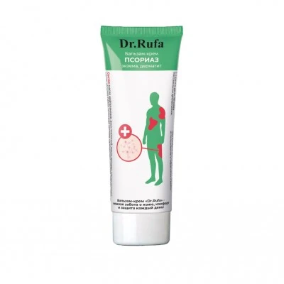 Бальзам-крем от псориаза, пластиковая туба, 75 мл, «Dr.Rufa» Бальзам-крем от псориаза, пластиковая туба, 75 мл, «Dr.Rufa»