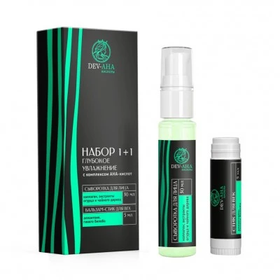 Набор "Сыворотка + бальзам-стик для век Глубокое увлажнение", "DEV-AHA"